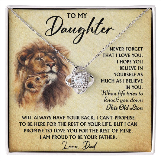 To My Daughter Gifts - Daughter Jewelry For Christmas, Thanksgiving, Birthday, Graduation, Wedding