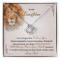 To My Daughter Gifts From Dad - Daughter Necklace Gift For Christmas, Thanksgiving, Birthday, Graduation, Wedding