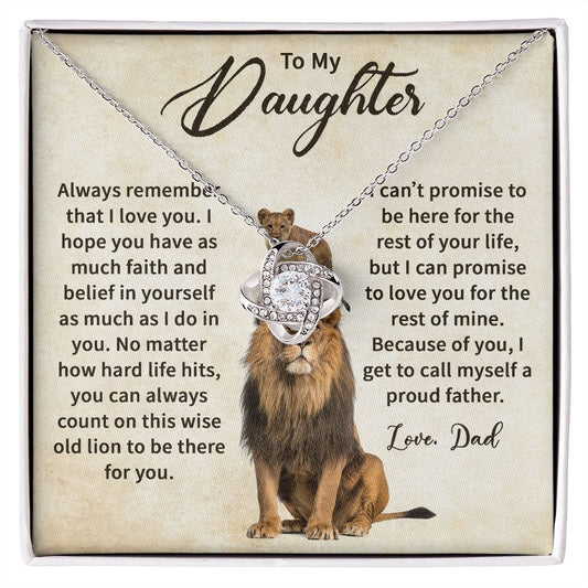 To My Daughter Gifts From Dad - Daughter Necklace Gift For Christmas, Thanksgiving, Birthday, Graduation, Wedding
