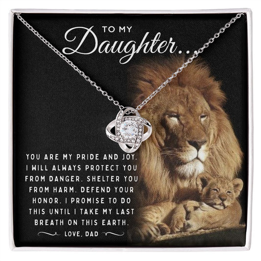 To My Daughter Gifts From Dad - Daughter Necklace Gift For Christmas, Thanksgiving, Birthday, Graduation, Wedding