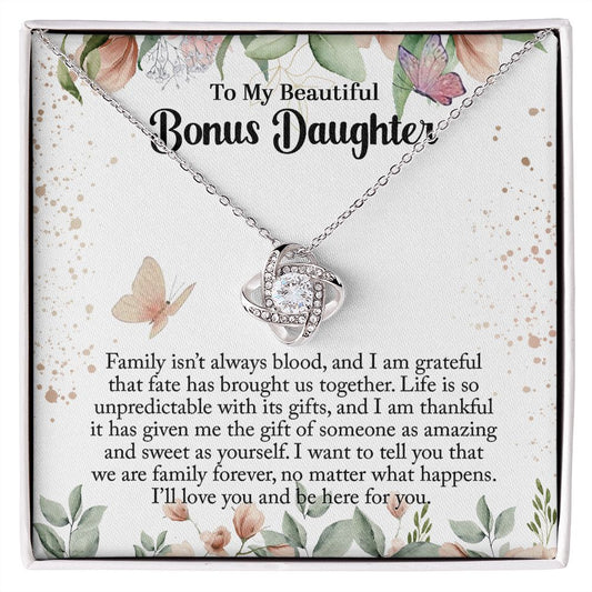 Gifts For Step Daughter - To My Bonus Daughter Necklace From Stepdad Or Stepmom