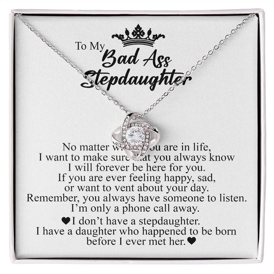 Gifts For Step Daughter - To My Bonus Daughter Necklace From Stepdad Or Stepmom