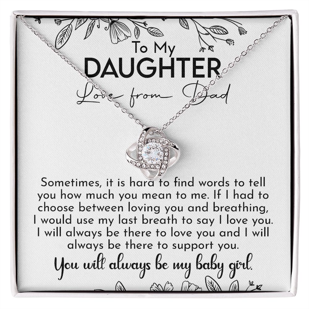 Gifts For Daughter From Dad - To My Daughter Necklace From Dad