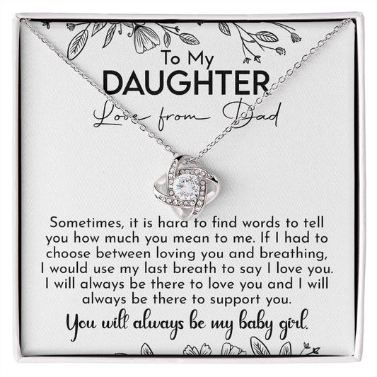 Gifts For Daughter From Dad - To My Daughter Necklace From Dad