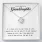 To My Granddaughter Necklace - Gifts For Granddaughter On Birthday, Graduation, Wedding, Christmas