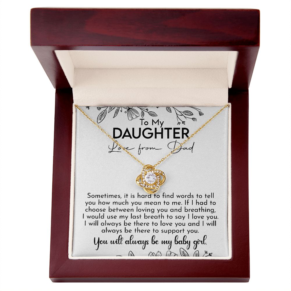 Gifts For Daughter From Dad - To My Daughter Necklace From Dad