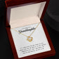 To My Granddaughter Necklace - Gifts For Granddaughter On Birthday, Graduation, Wedding, Christmas