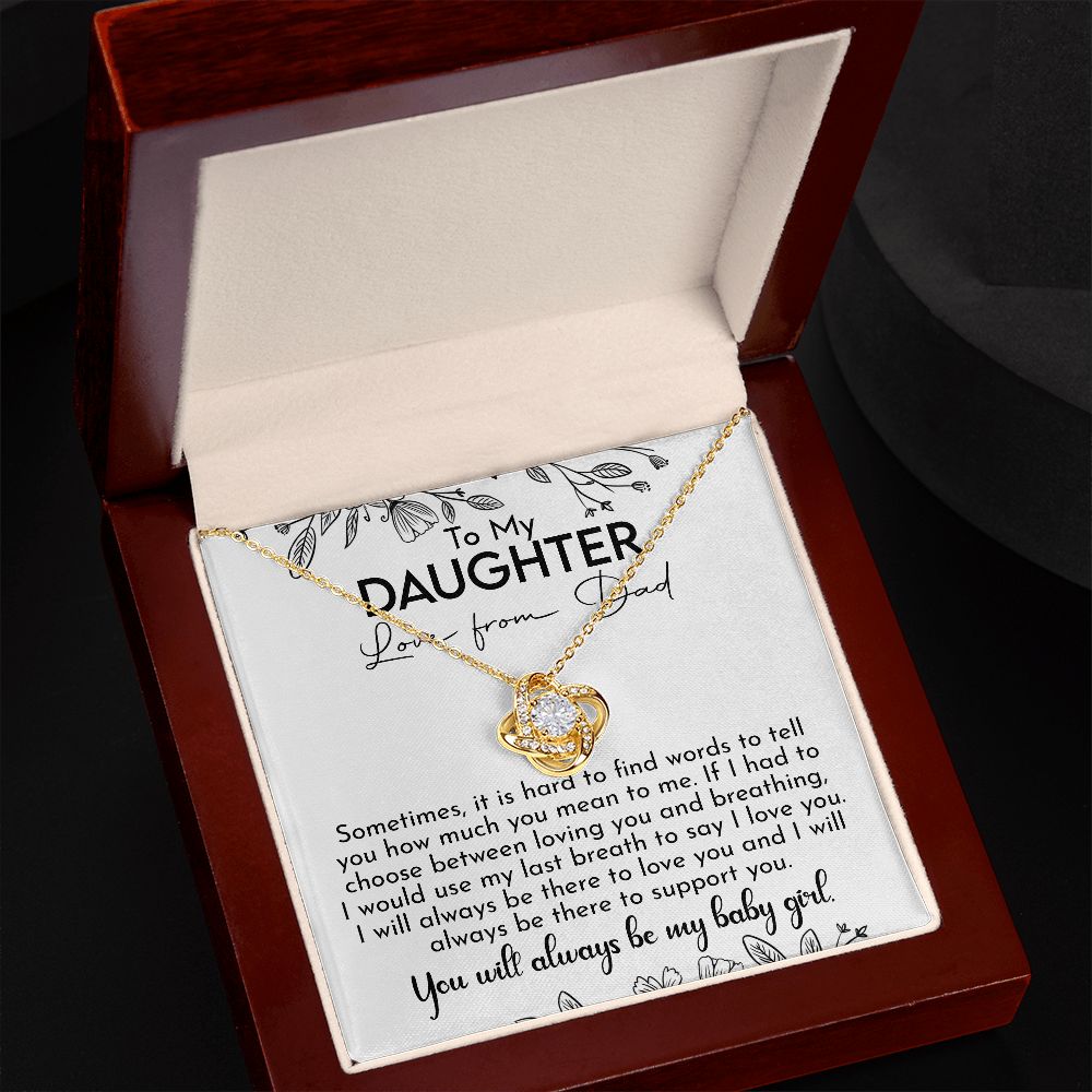 Gifts For Daughter From Dad - To My Daughter Necklace From Dad