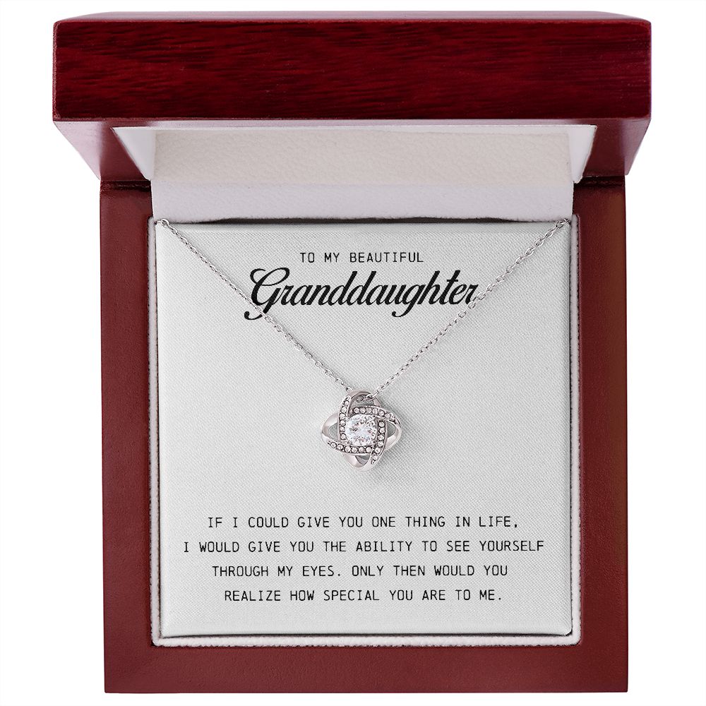 To My Granddaughter Necklace - Gifts For Granddaughter On Birthday, Graduation, Wedding, Christmas