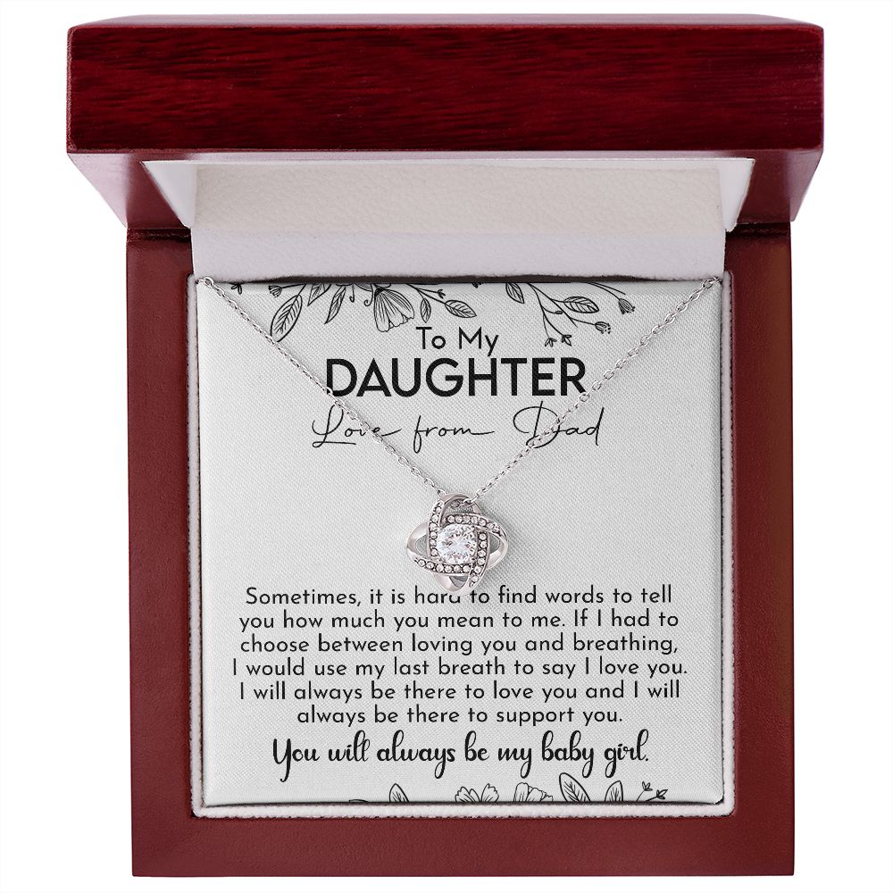 Gifts For Daughter From Dad - To My Daughter Necklace From Dad