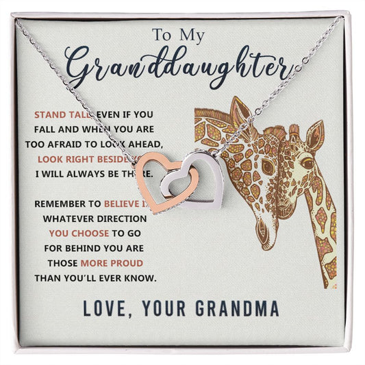 Granddaughter Gifts From Grandma - Necklace Gifts For Granddaughter, Grandma Gifts For Adults Or Girls On Birthday, Graduation, Wedding, Christmas