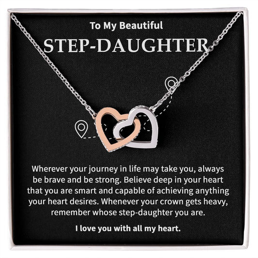 Gifts For Step Daughter - To My Bonus Daughter Necklace From Stepdad Or Stepmom