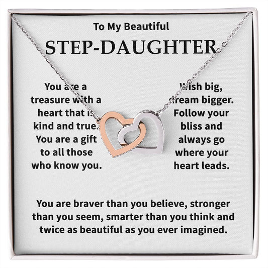 Gifts For Step Daughter - To My Bonus Daughter Necklace From Stepdad Or Stepmom