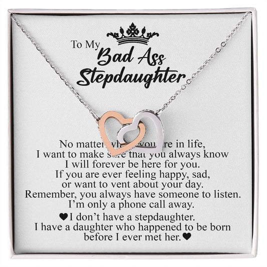 Gifts For Step Daughter - To My Bonus Daughter Necklace From Stepdad Or Stepmom