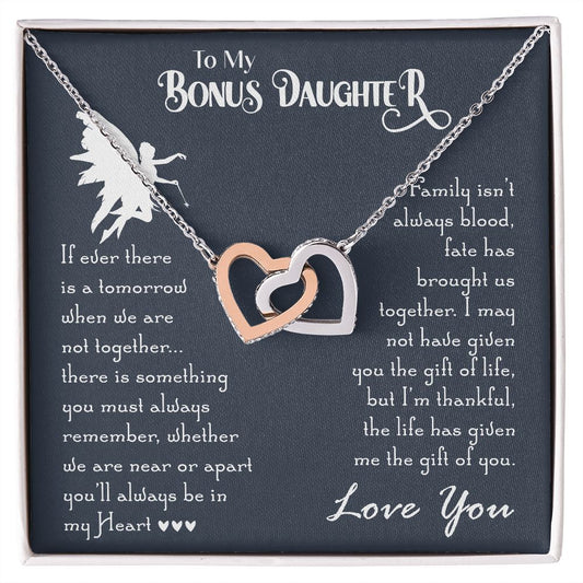 Gifts For Step Daughter - To My Bonus Daughter Necklace From Stepdad Or Stepmom