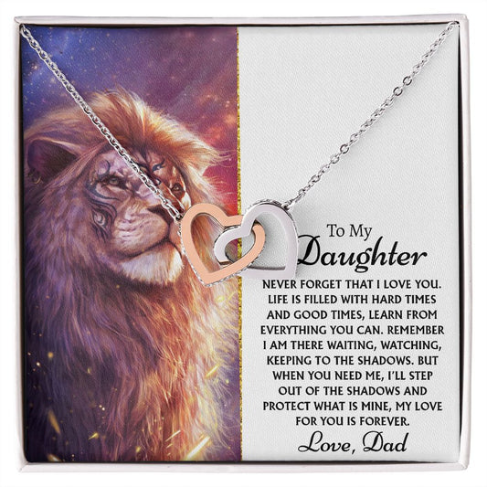To My Daughter Gifts From Dad - Daughter Necklace Gift For Christmas, Thanksgiving, Birthday, Graduation, Wedding
