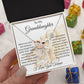 To My Granddaughter Necklace - Gifts For Granddaughter From Grandma On Birthday, Graduation, Wedding, Christmas