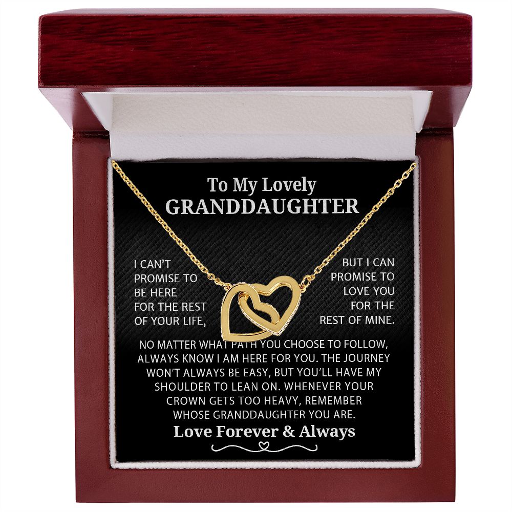 To My Granddaughter Necklace - Gifts For Granddaughter On Birthday, Graduation, Wedding, Christmas