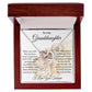 To My Granddaughter Necklace - Gifts For Granddaughter From Grandma On Birthday, Graduation, Wedding, Christmas