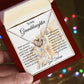 To My Granddaughter Necklace - Gifts For Granddaughter From Grandma On Birthday, Graduation, Wedding, Christmas
