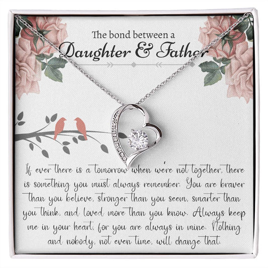 To My Daughter Gifts From Dad - Daughter Necklace Gift For Christmas, Thanksgiving, Birthday, Graduation, Wedding