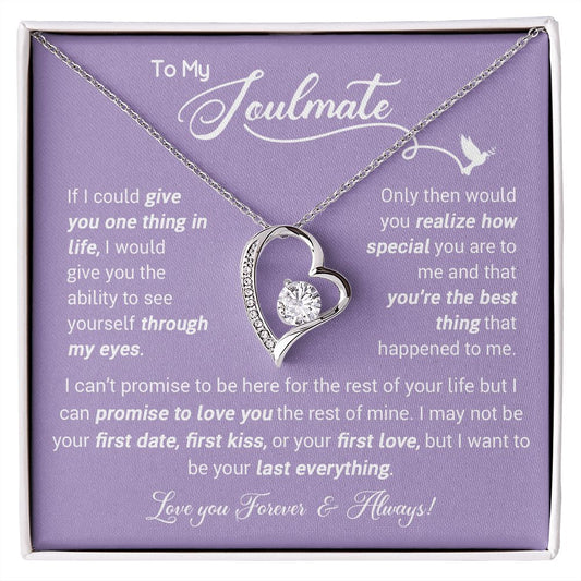 To my soulmate necklace - Gifts For Wife, Girlfriend, Fiancé On Birthday, Christmas, Valentine, Mother's Day