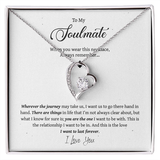 To my soulmate necklace - Gifts For Wife, Girlfriend, Fiancé On Birthday, Christmas, Valentine, Mother's Day