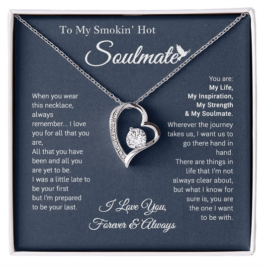 To my soulmate necklace - Gifts For Wife, Girlfriend, Fiancé On Birthday, Christmas, Valentine, Mother's Day